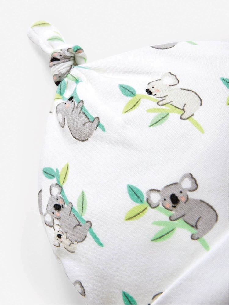 JoJo Maman Bébé White Koala Hat - Image 4 of 4 JoJo Maman Bébé White Koala Hat - Image 4 of 4