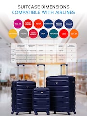 Set Of 2 Large Check-In & Small Carry-On Hardcase Travel Suitcase - Image 2 of 6