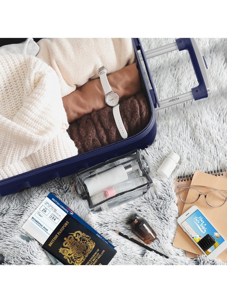 Set Of 2 Large Check-In & Small Carry-On Hardcase Travel Suitcase - Image 6 of 6