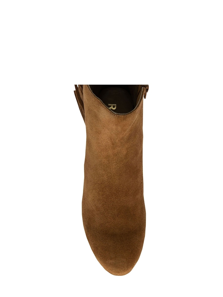Ravel Brown Light Suede Leather Ankle Boots - Image 4 of 4 Ravel Brown Light Suede Leather Ankle Boots - Image 4 of 4