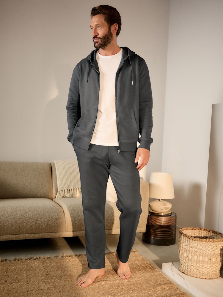 Charcoal Grey Open Joggers - Image 2 of 10