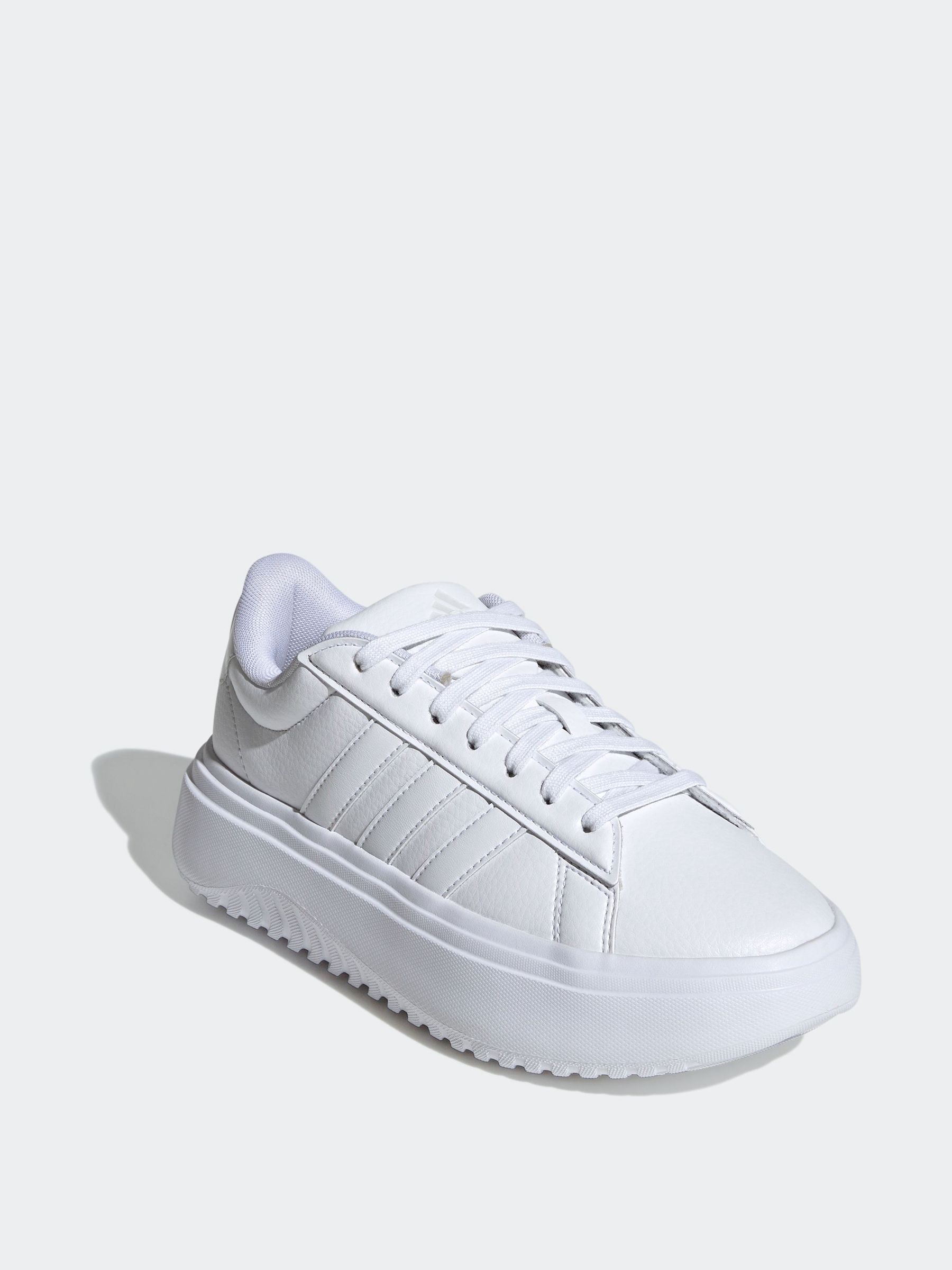 White platform sneakers adidas clearance