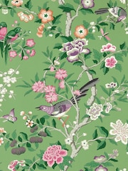 Sanderson Green Chinoiserie Hall 10.05M Wallpaper - Image 1 of 1