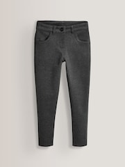 Grey Regular Length Jersey Stretch Skinny School Trousers (3-18yrs) - Image 5 of 7