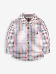 JoJo Maman Bébé Blue Boys' Check Shirt - Image 1 of 3