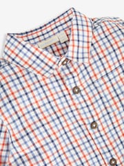 JoJo Maman Bébé Blue Boys' Check Shirt - Image 2 of 3