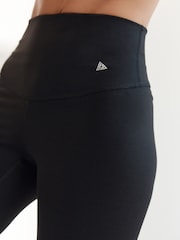Black Next Active Sports Tummy Control High Waisted Dry Tech Full Length Sculpting Leggings - Image 4 of 5