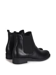 Linzi Black Fia Soft Faux Leather Classic Chelsea Boots - Image 4 of 4