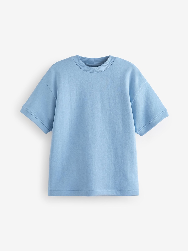 Blue Relaxed Fit Heavyweight T-Shirt (3-16yrs) - Image 1 of 3