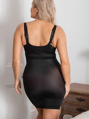 Pour Moi Black Lingerie Hourglass Shapewear Firm Tummy Control Wear Your Own Bra Slip - Image 2 of 5