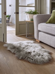 Grey Arctic Cosy Faux Fur Rug - Image 2 of 6