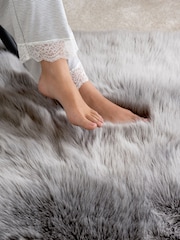 Grey Arctic Cosy Faux Fur Rug - Image 3 of 6
