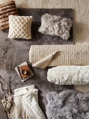 Grey Arctic Cosy Faux Fur Rug - Image 4 of 6