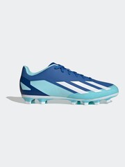 adidas Blue/White Adult Sport X Crazyfast4 Flexible Ground Boots - Image 1 of 10