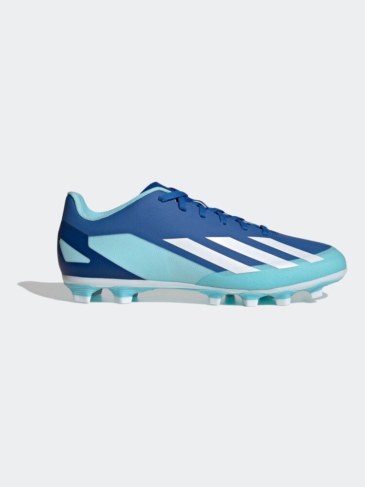 adidas Blue/White Adult Sport X Crazyfast4 Flexible Ground Boots - Image 1 of 10