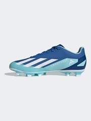 adidas Blue/White Adult Sport X Crazyfast4 Flexible Ground Boots - Image 2 of 10