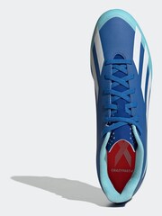 adidas Blue/White Adult Sport X Crazyfast4 Flexible Ground Boots - Image 7 of 10