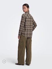 ONLY Tie Neck Check Shirt - Obrázek 2 z 7