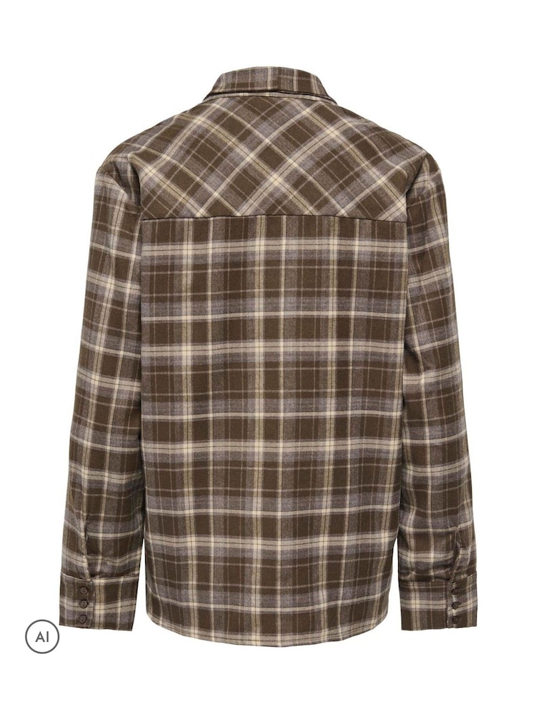 ONLY Tie Neck Check Shirt - Obrázek 7 z 7