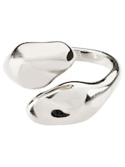 PILGRIM Silver Tone Chantal Recycled Adjustable Ring - Image 1 of 3