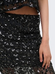 ONLY Sequin Lace Midi Skirt - Imagem 2 de 6