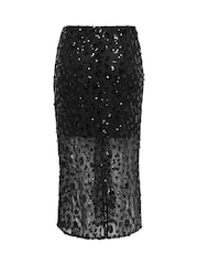 ONLY Sequin Lace Midi Skirt - Imagem 6 de 6