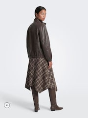ONLY Long Asymmetric Check Skirt - Image 5 de 7