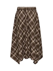 ONLY Long Asymmetric Check Skirt - Image 7 de 7
