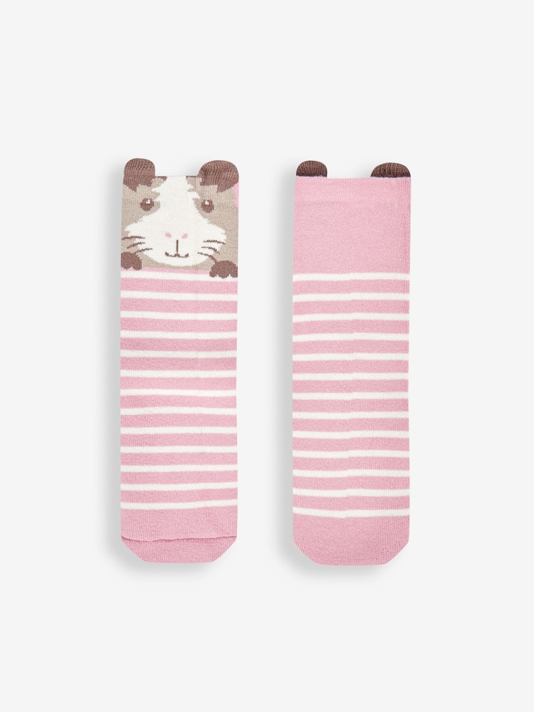 JoJo Maman Bébé Pink Welly Socks - Image 2 of 2