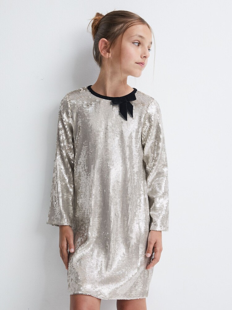 فستان Reiss ليون أربة مزين بالترتر - Image 3 of 5