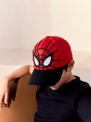 Red Spider-Man 100% Cotton License Cap (1-16yrs) - Image 2 of 4