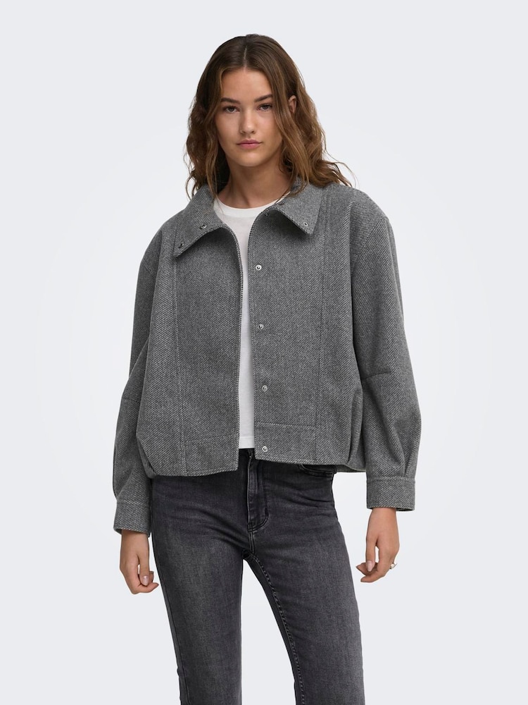 ONLY High Collar Bomber Jacket - Attēls 2 no 6