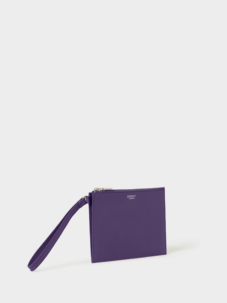 Osprey London Purple The Core Large Leather Pouch - Image 2 of 5 Osprey London Purple The Core Large Leather Pouch - Image 2 of 5