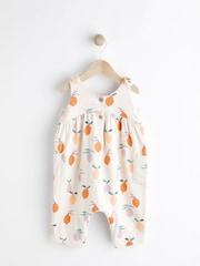 Cream/ White Pear Print Baby Romper (0mths-3yrs) - Image 1 of 6