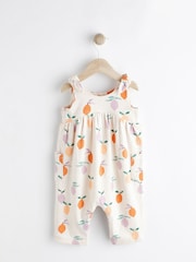Cream/ White Pear Print Baby Romper (0mths-3yrs) - Image 2 of 6