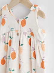 Cream/ White Pear Print Baby Romper (0mths-3yrs) - Image 3 of 6