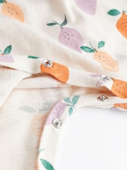 Cream/ White Pear Print Baby Romper (0mths-3yrs) - Image 5 of 6