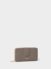 Osprey London Grey The Core Medium Leather Popper Matinee Purse - Image 2 of 6