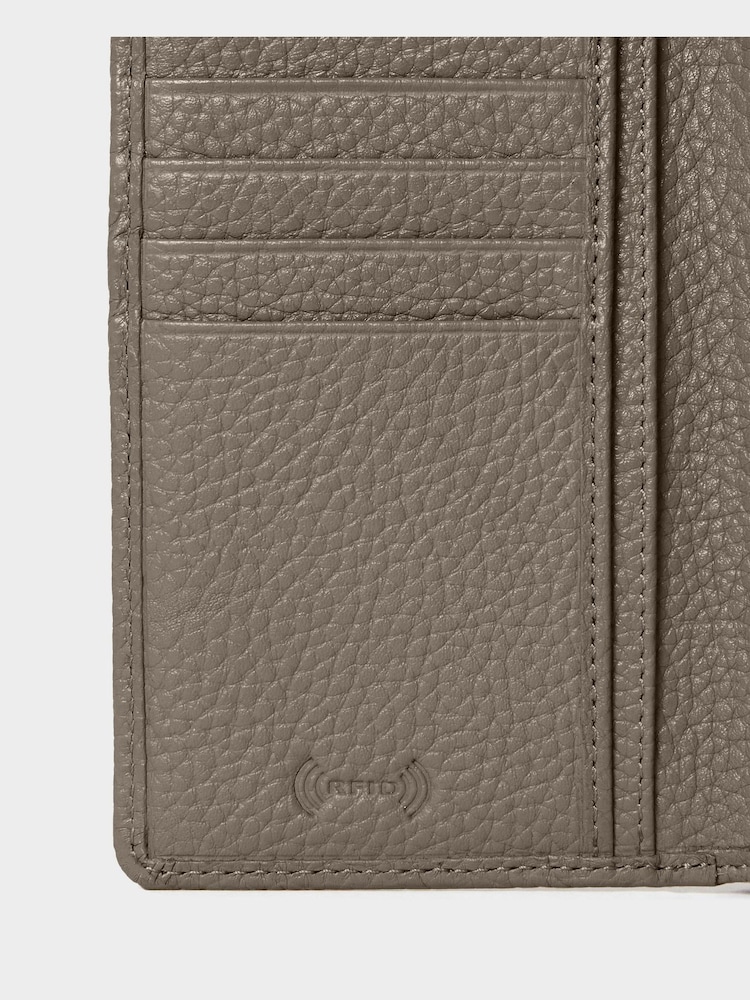 Osprey London Grey The Core Medium Leather Popper Matinee Purse - Image 6 of 6