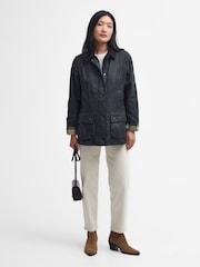 Barbour® Olive Beadnell Classic Wax Jacket - Image 3 of 11