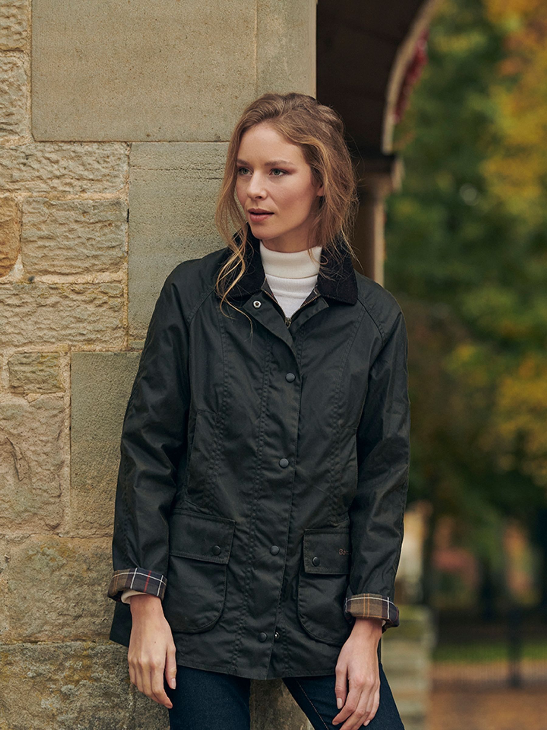 Buy Barbour Olive Beadnell Classic Wax Jacket from Next Germany
