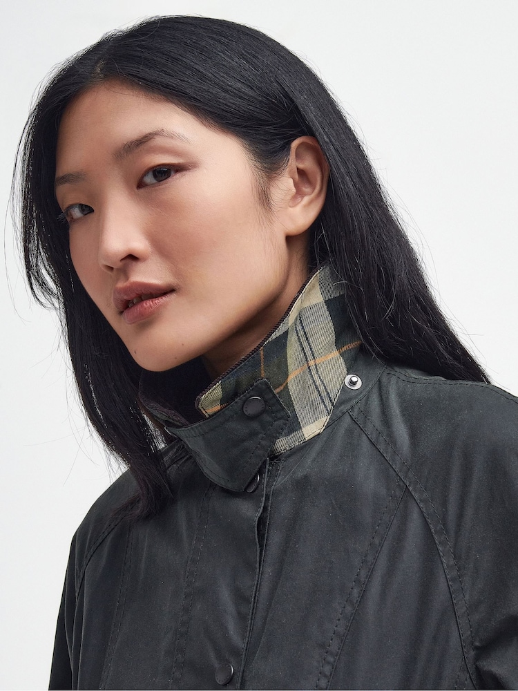 Barbour® Olive Beadnell Classic Wax Jacket - Image 6 of 11