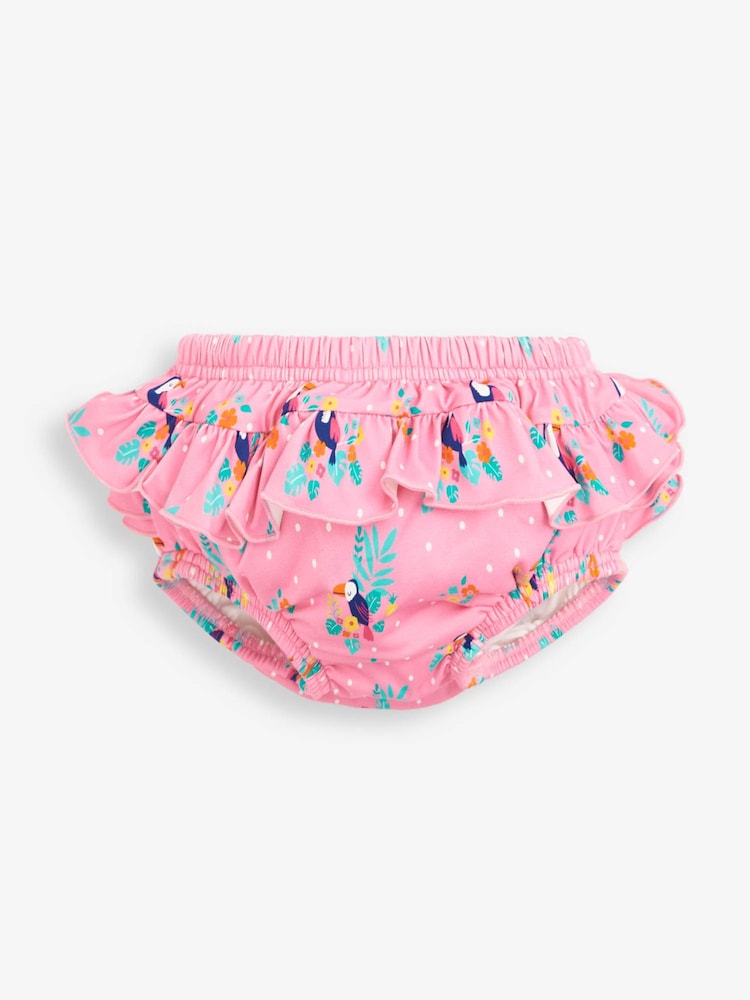 JoJo Maman Bébé Toucan Frilly Swim Nappy - Image 2 of 4