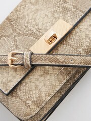 Snake Print Mini Buckle Bag - Image 7 of 8