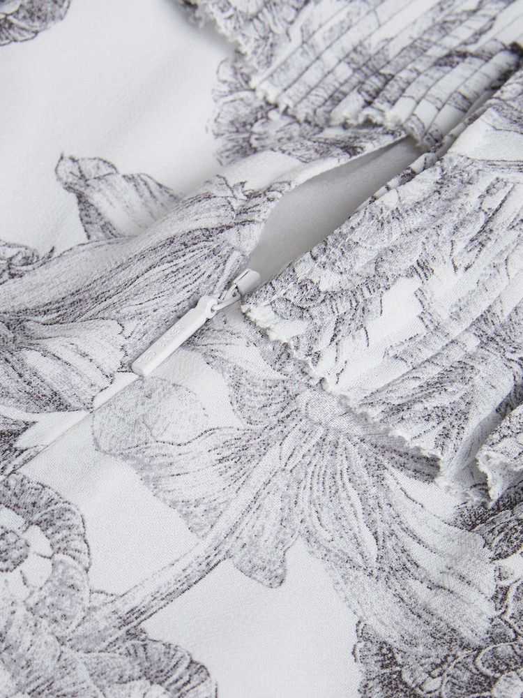 Ted Baker Marlih Cape White Jumpsuit With Ladder Detail - Image 6 of 6