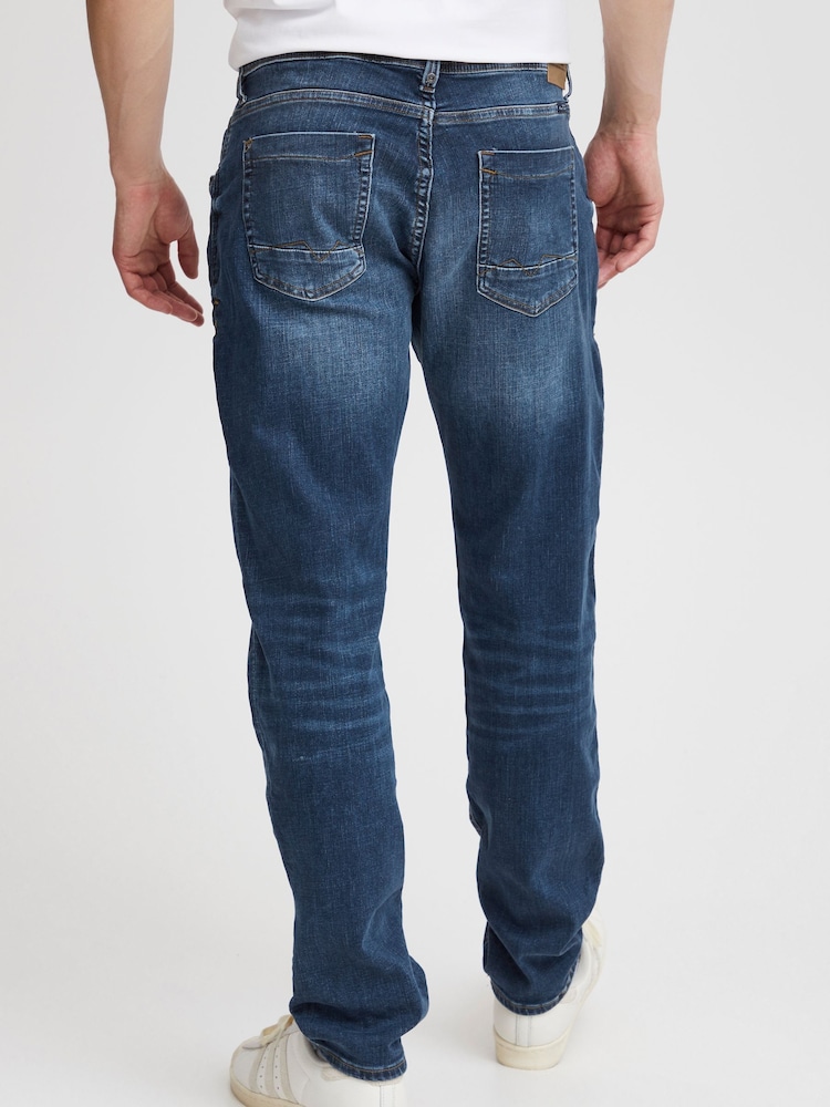 Blend Blue Regular Denim Jeans In Twister Fit With Vintage Finish - Image 2 of 5