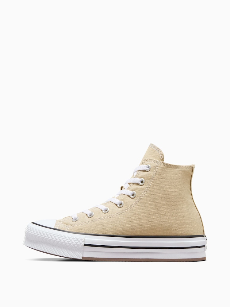 Converse Neutral All Star EVA Lift Junior Trainers - Image 2 of 7