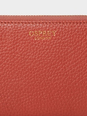 Osprey London Orange The Core Small Leather Zip Around Purse - Image 5 of 6