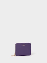 Osprey London Purple The Core Small Leather Zip Around Purse - Image 2 of 6