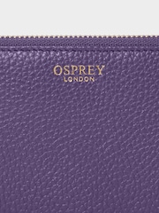 Osprey London Purple The Core Small Leather Zip Around Purse - Image 4 of 6
